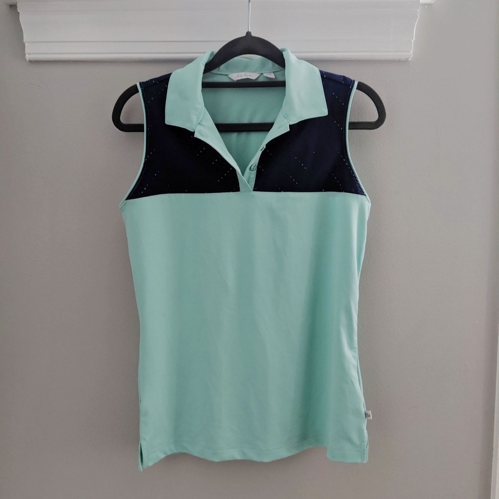 Mint + Navy Lady Hagen Golf Tank